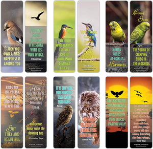 Creanoso Pet Bird Quote Animal Bookmarks (30-Pack) Ã¢â‚¬â€œ Stocking Stuffers Gift for Pet Owners, Men, Women, Adult, Teens Ã¢â‚¬â€œ Party Favors Supplies Ã¢â‚¬â€œ Book Reading Reward Ã¢â‚¬â€œ Great Giveaways for Bird Lovers