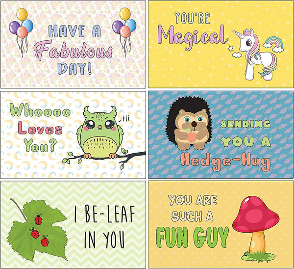 Creanoso Motivational Everyday Lunch Box Notes (30 cards x 1 set) - Fun and Inspiring Lunch Box Flashcards
