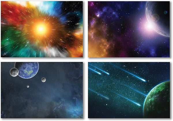 Galaxy Postcards Series 2 (60-Pack)-Cool Unique Space Planets Educational Postcards Ã¢â‚¬â€œ Premium Stocking Stuffers Gifts for Men, Women, Adults, Teens Ã¢â‚¬â€œ Science Gifts