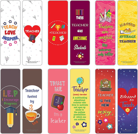 I am a Teacher Bookmarks (5-sets X 6 Cards)