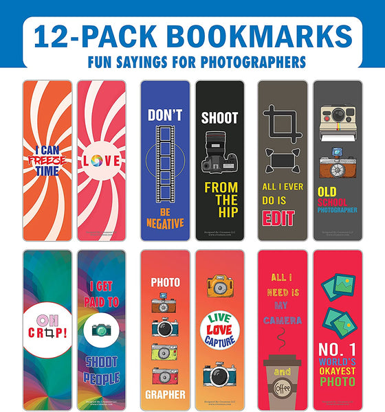 I am a Photographer Bookmarks (2-Sets X 6 Cards)