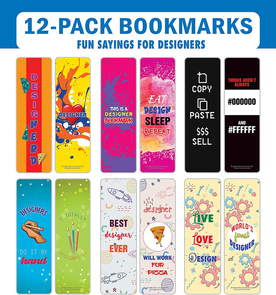 I am a Designer Bookmarks (2-Sets X 6 Cards)
