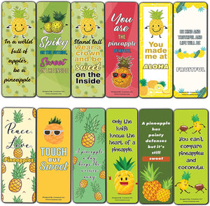 Pineapple Bookmarks (5-Sets X 6 Cards)