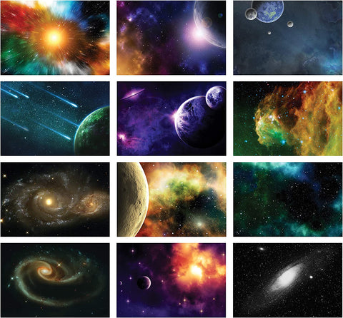 Galaxy Postcards Series 2 (60-Pack)-Cool Unique Space Planets Educational Postcards Ã¢â‚¬â€œ Premium Stocking Stuffers Gifts for Men, Women, Adults, Teens Ã¢â‚¬â€œ Science Gifts
