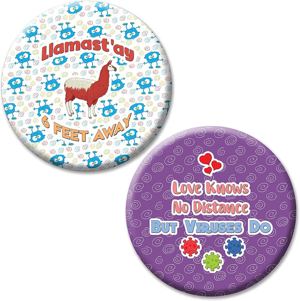 Funny Social Distancing Pinbuttons