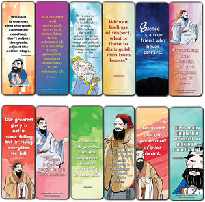 Confucius Quotes Bookmarks - (10 Sets x 6 Cards)