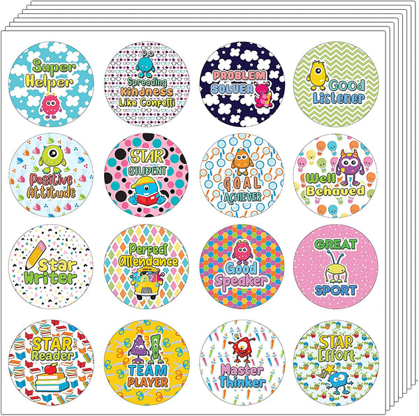 Creanoso Motivational Encouragement Stickers for Kids (20-Sheet)-Inspirational Premium Gifts for Men, Women, Teens, Kids â€“ Great Rewards Pack