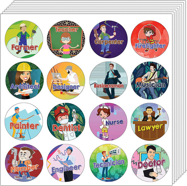 Jobs Stickers (10 Sets X 16 Designs)