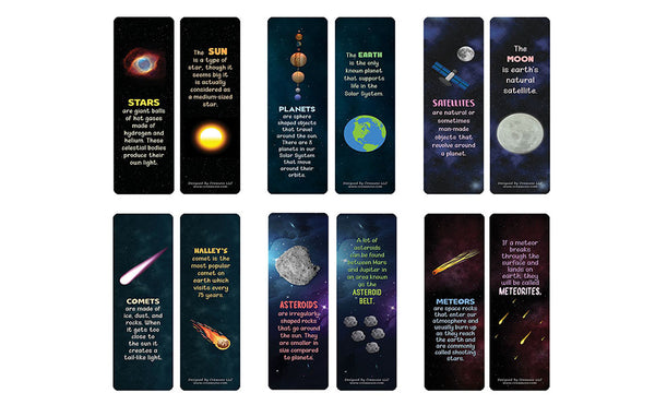 Creanoso Celestial Bodies and Facts (30-Pack) - Classroom Reward Incentives for Students and Children - Stocking Stuffers Party Favors & Giveaways for Teens & Adults
