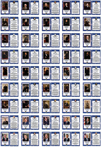 Creanoso US Presidents Flash Cards (135-Pack) â€“ Presidential Learning Cards Gift Set â€“ Stocking Stuffers Gift for Kids, Boys & Girls â€“ Teaching Materials Tools â€“ 45 Presidents â€“ Washington to Trump