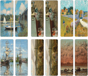 Creanoso Classical Artistic Famous Arts Series 4 Bookmarks (30-Pack) Ã¢â‚¬â€œ Inspiring Illustrations for Painters, Artists Ã¢â‚¬â€œ Great Art Reading Collection Pack for Men, Women, Teens, Adults