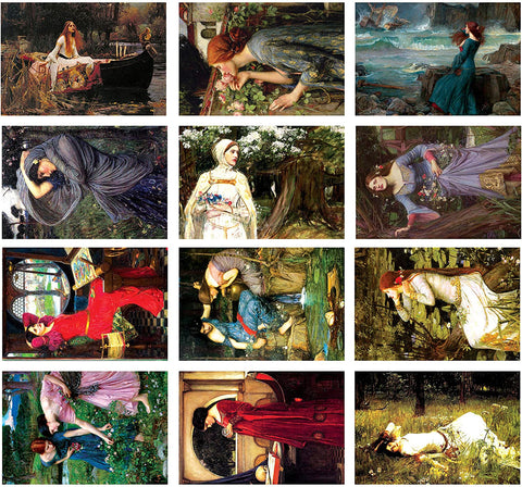 The Women of Waterhouse Postcards (60-Pack)-Assorted Card Stock Bulk Set â€“ Premium Quality Cards â€“ Stocking Stuffers Gift for Men, Women, Teens, Adults