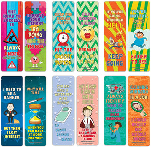 Creanoso Funny One Liners Jokes Motivational Bookmarks Series 1 (60-Pack) ÃƒÂ¢Ã¢â€šÂ¬Ã¢â‚¬Å“ Unique Stocking Stuffers Gifts for Men, Women, Unisex Adults ÃƒÂ¢Ã¢â€šÂ¬Ã¢â‚¬Å“ Cool Book Page Clippers Collection Set ÃƒÂ¢Ã¢â€šÂ¬Ã¢â‚¬Å“ Awesome Giveaways