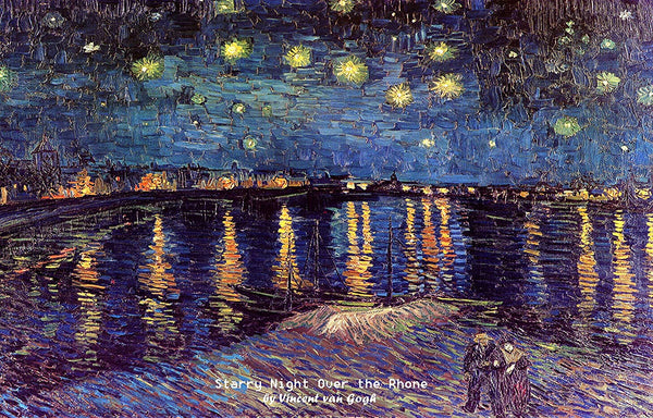 Vincent Van Gogh Starry Night Famous Paintings Postcards ((12-Pack))