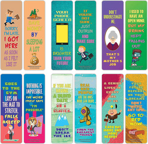 Creanoso Motivational Jokes One Liners Bookmarks Series 3 (60-Pack) ÃƒÂ¢Ã¢â€šÂ¬Ã¢â‚¬Å“ Six Assorted Bulk Pack Book Page Clippers ÃƒÂ¢Ã¢â€šÂ¬Ã¢â‚¬Å“ Great Stocking Stuffers Gifts for Men, Women, Book Readers ÃƒÂ¢Ã¢â€šÂ¬Ã¢â‚¬Å“ Unique Token Giveaways
