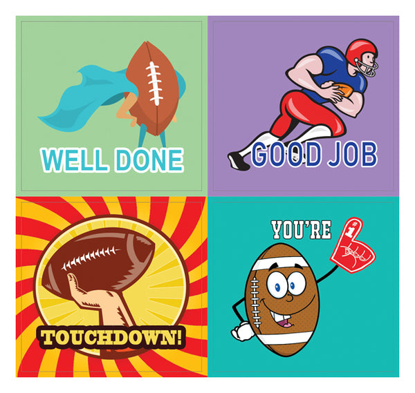 Creanoso Sports Motivational (American Football Series) Stickers - 10 Sheets - Assorted Collection
