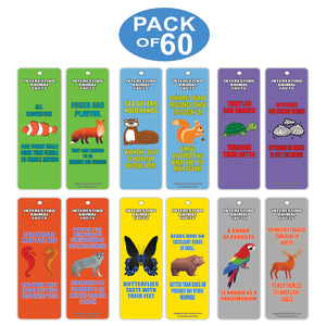 Creanoso Read and Learn About Animals Series 2 Bookmarks (60-Pack) ÃƒÆ’Ã‚Â¢ÃƒÂ¢Ã¢â‚¬Å¡Ã‚Â¬ÃƒÂ¢Ã¢â€šÂ¬Ã…â€œ Fun Learning Collection Cards