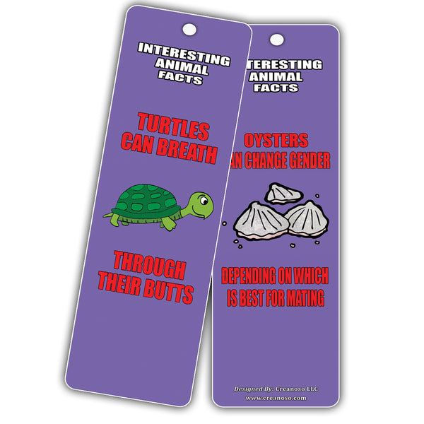 Creanoso Read and Learn About Animals Series 2 Bookmarks (60-Pack) ÃƒÆ’Ã‚Â¢ÃƒÂ¢Ã¢â‚¬Å¡Ã‚Â¬ÃƒÂ¢Ã¢â€šÂ¬Ã…â€œ Fun Learning Collection Cards
