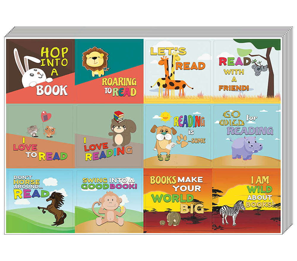 Creanoso Animal Good Reading Stickers for Kids - Teacher Rewards Ideas for Boys, Girls