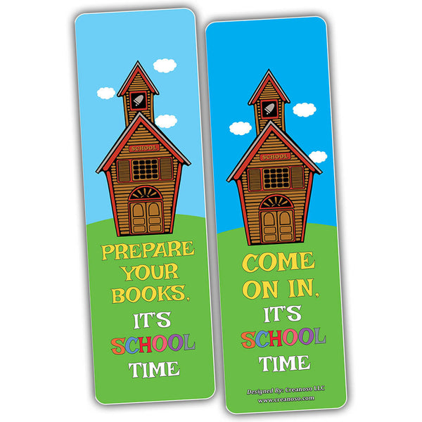 Creanoso Back to School Children Bookmarks Card for Kids ÃƒÂ¢Ã¢â€šÂ¬Ã¢â‚¬Å“ Premium Gift Set