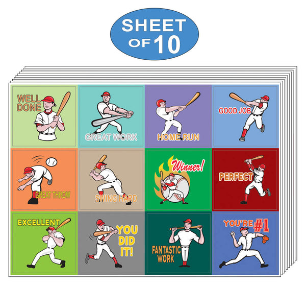 Creanoso Inspiring Positive Motivational (Baseball Series) Stickers Ã¢â‚¬â€œ Sticky Wall Decal