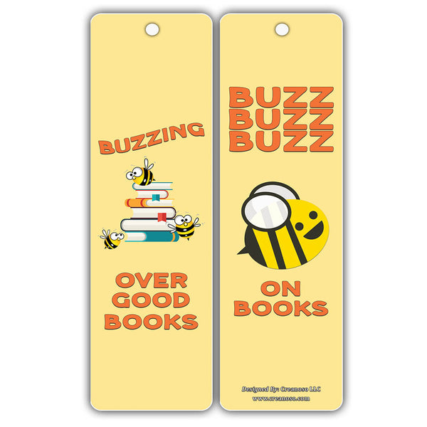 Creanoso Book Reading Bee Bookmarks for Kids (60-Pack) ÃƒÆ’Ã‚Â¢ÃƒÂ¢Ã¢â‚¬Å¡Ã‚Â¬ÃƒÂ¢Ã¢â€šÂ¬Ã…â€œ Fun and Inspiring Words for Book Reading Sessions ÃƒÆ’Ã‚Â¢ÃƒÂ¢Ã¢â‚¬Å¡Ã‚Â¬ÃƒÂ¢Ã¢â€šÂ¬Ã…â€œ Premium Gift Stocking Stuffers for Boys, Girls, Young Readers