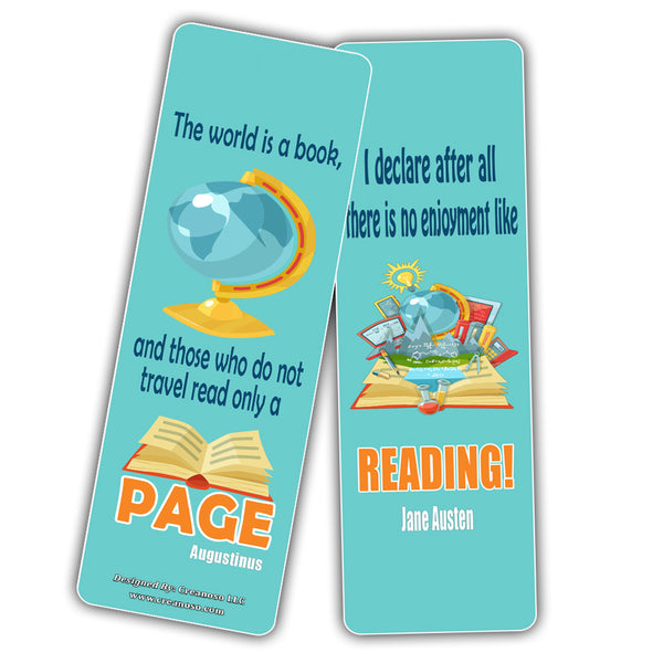 Creanoso Book Lovers Reading Bookmarks - Cool and Unique Stocking Stuffers Gifts