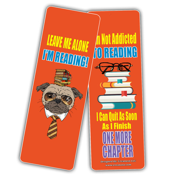 Creanoso Book Lovers Reading Bookmarks - Cool and Unique Stocking Stuffers Gifts