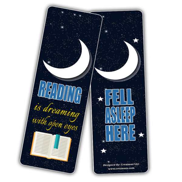Creanoso Book Lovers Reading Bookmarks - Cool and Unique Stocking Stuffers Gifts