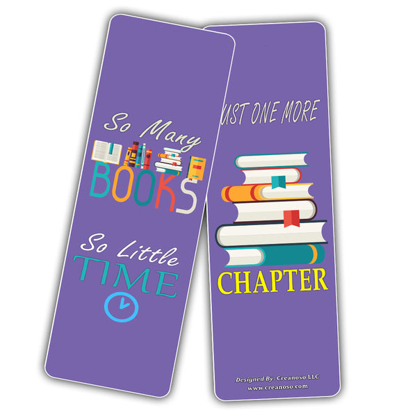 Creanoso Book Lovers Reading Bookmarks - Cool and Unique Stocking Stuffers Gifts