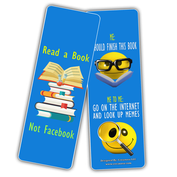 Creanoso Book Lovers Reading Bookmarks - Cool and Unique Stocking Stuffers Gifts