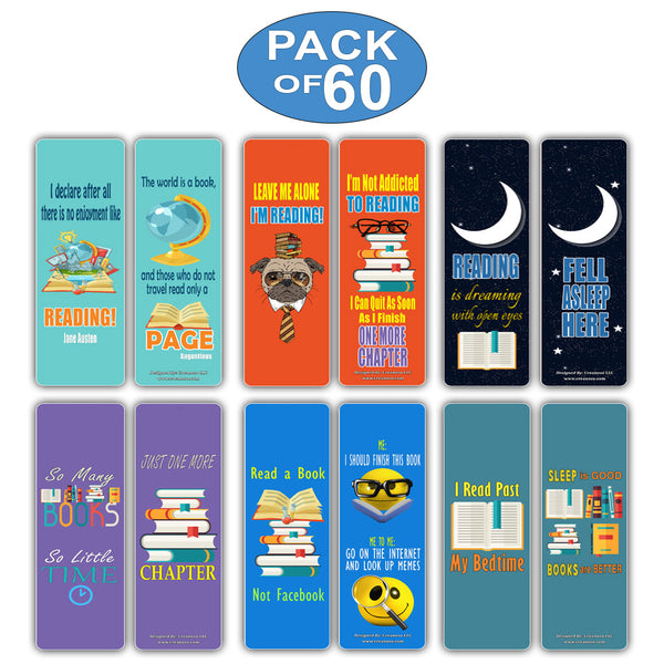 Creanoso Book Lovers Reading Bookmarks - Cool and Unique Stocking Stuffers Gifts