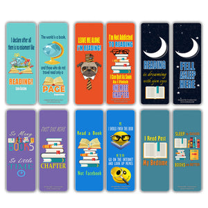 Creanoso Book Lovers Reading Bookmarks - Cool and Unique Stocking Stuffers Gifts