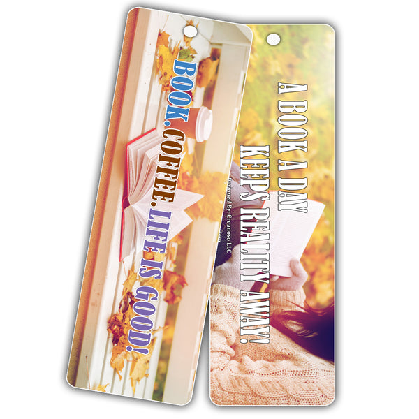 Creanoso Inspiring Sayings Booknerd Bookmarks (30-Pack) ÃƒÆ’Ã‚Â¢ÃƒÂ¢Ã¢â‚¬Å¡Ã‚Â¬ÃƒÂ¢Ã¢â€šÂ¬Ã…â€œ Inspirational Reading Quotes Collection