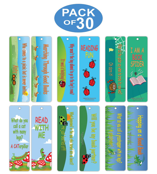 Creanoso Funny Jokes Bug Bookmarkers ÃƒÂ¢Ã¢â€šÂ¬Ã¢â‚¬Å“ Premium Quality Book Clippers for Kids, Boys, Girls