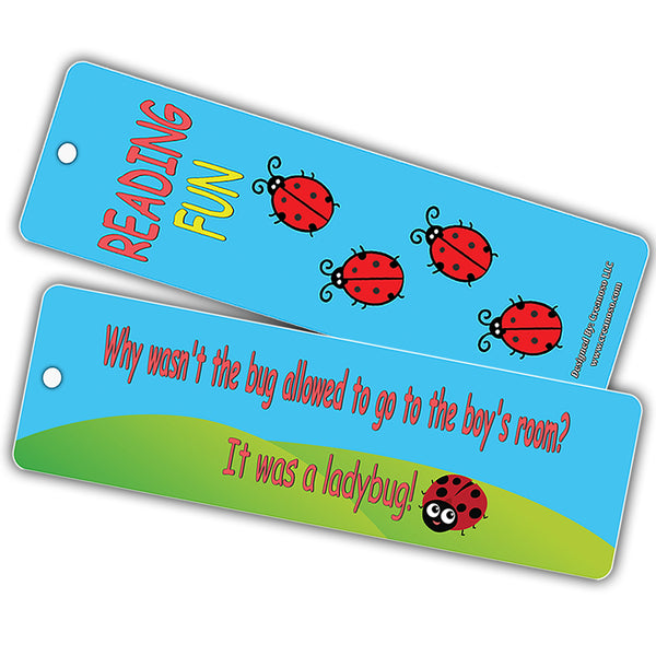Creanoso Funny Jokes Bug Bookmarkers ÃƒÂ¢Ã¢â€šÂ¬Ã¢â‚¬Å“ Premium Quality Book Clippers for Kids, Boys, Girls