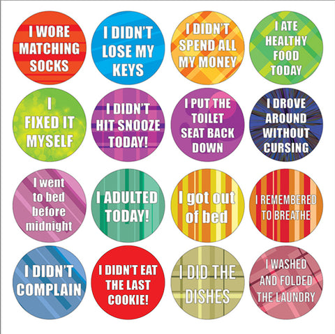 Creanoso Stickers for Adults Series 3 (20-sheet) â€“ Men Women Professionals Employees Adults Motivational Rewards Achievements Gags Gift Set â€“ Table Surface Decal Decoration - Giveaways