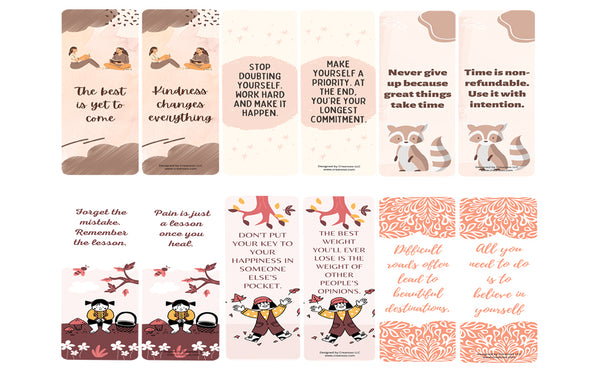 Positive Inspirational Bookmarks Series 2 (10-Sets X 6 Cards)