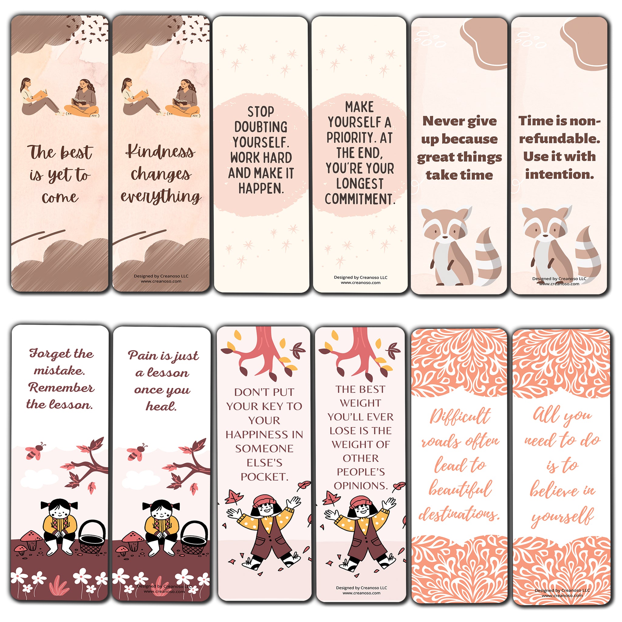 Positive Inspirational Bookmarks Series 2 (2-Sets X 6 Cards)