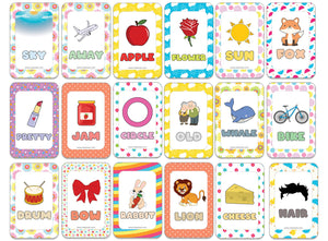 Creanoso My First 108 Words Learning Cards (4-Deck) - Premium Quality Gift Ideas for Children, Teens, & Adults for All Occasions - Stocking Stuffers Party Favor & Giveaways
