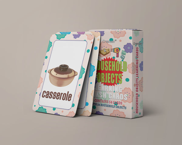 Household Objects Learning Cards (4-Deck)