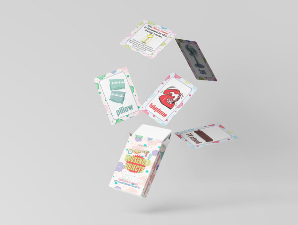 Household Objects Learning Cards (4-Deck)