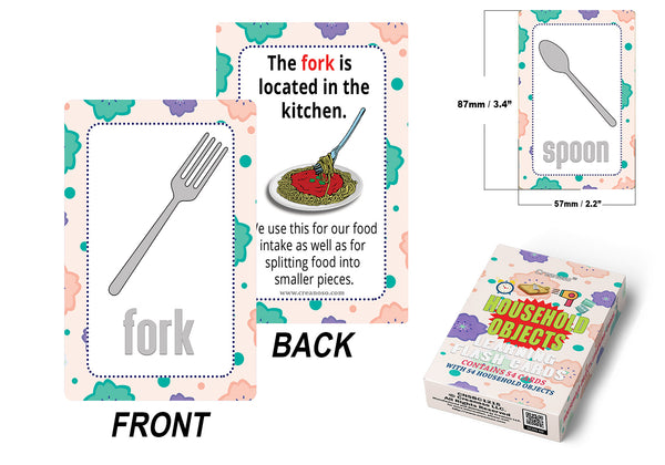 Household Objects Learning Cards (4-Deck)
