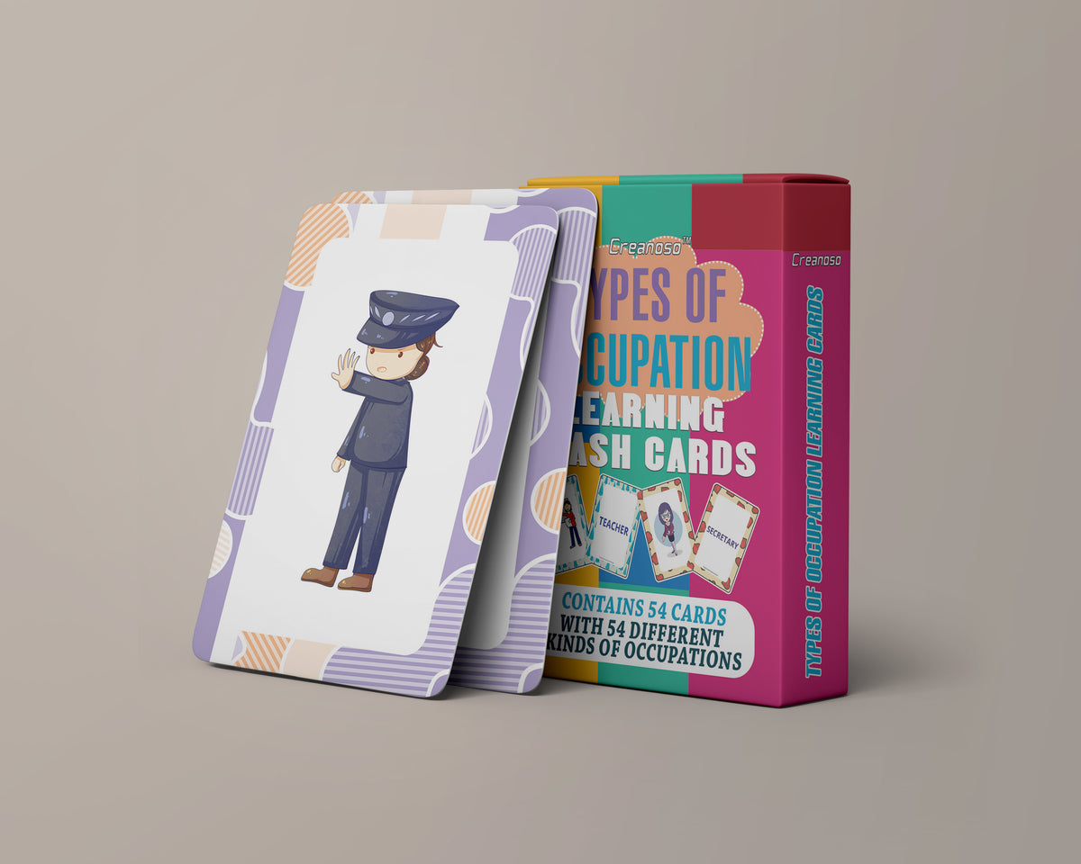 Types of Occupations Learning Cards (1-Deck) – Creanoso
