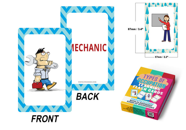 Types of Occupations Learning Cards (2-Deck)