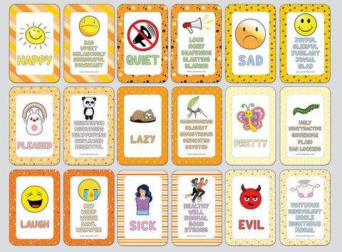 Commonly Used Words and Their Antonyms (4-Deck)