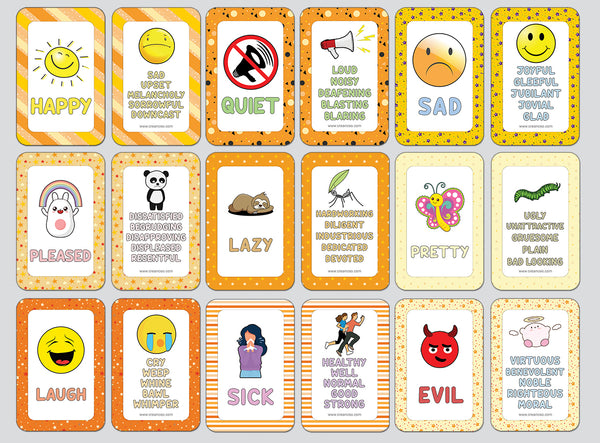 Commonly Used Words and Their Antonyms (1-Deck)