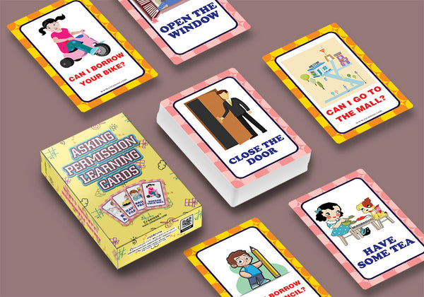 Asking Permission Learning Cards (1-Deck)