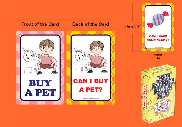 Asking Permission Learning Cards (1-Deck)