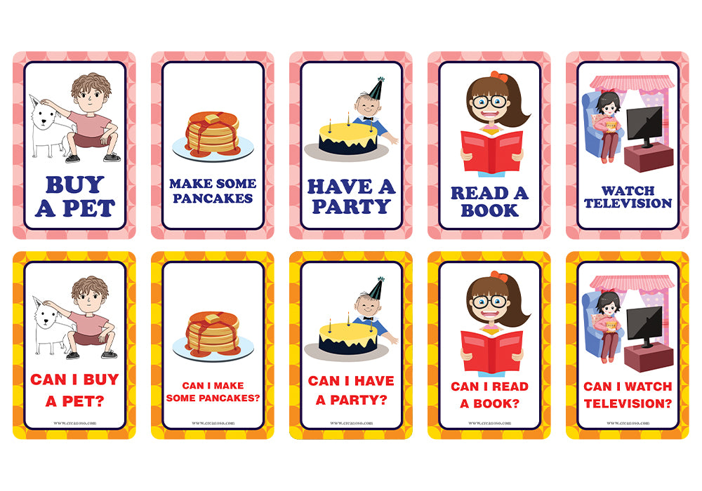 Asking Permission Learning Cards (1-Deck)